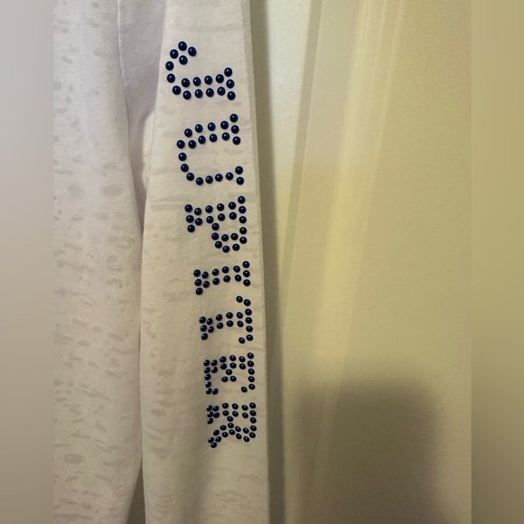 Sea Salt women’s small hoodie. Rhinestone anchor & studded Jupiter (Florida) - Picture 5 of 11